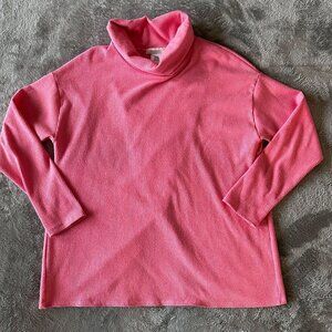 Eri + Ali Turtleneck Ribbed Sweater Women's MEDIUM Long Sleeve Shirt